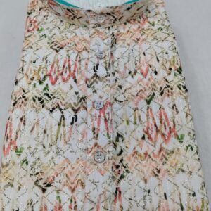Square Print Cotton Multi Color Kurta Pajama Set With Gota Work