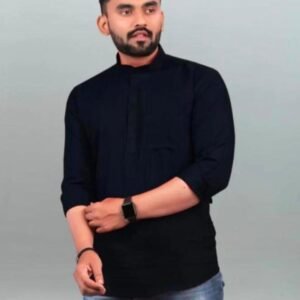Style Mens Wear Cotton lack Short Kurta