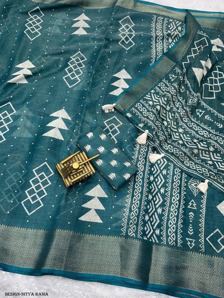 stylish cotton zari jacquard r 1717480077 Stylish Cotton Zari Jacquard Rama Saree
