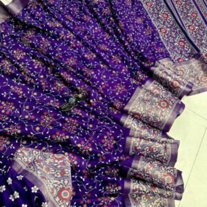 Stylish Dola Silk Jacquard Royal Blue Saree