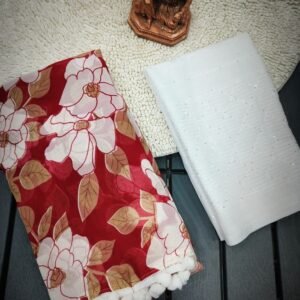 Stylish Georgette 3D Printed Saree
