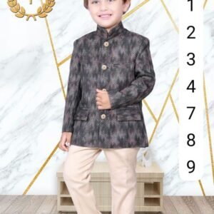 Stylish Kids Black Indo Western