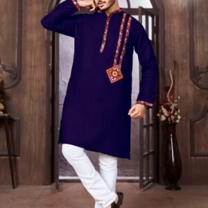 Stylish Pattern Navratri Mens Kurta