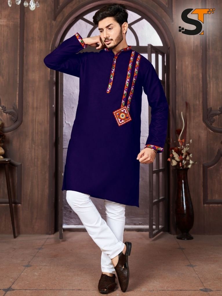 stylish pattern navratri mens 1751545166 Stylish Pattern Navratri Mens Kurta