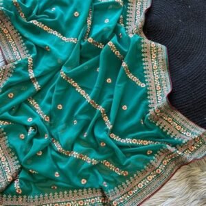 Summer Special Pure Georgette Silk Embroidered Saree