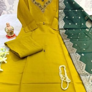Superb Muster Wedding Hand Work Pure Muslin Kurtis