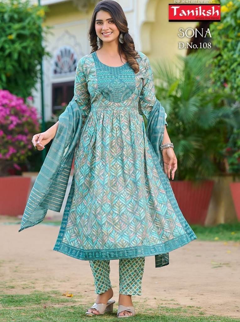 taniksh sona vol 1 capsule pri 1711541614 Taniksh Sona Vol 1 Capsule Print Nayra Cut Kurti Set