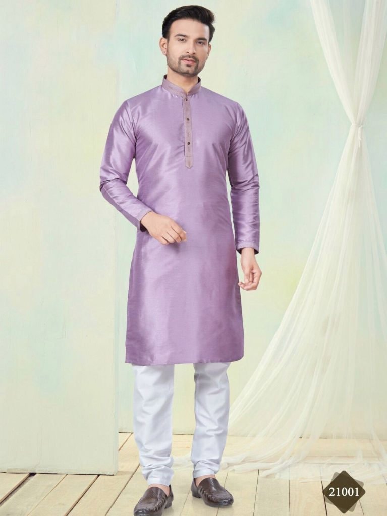 teaditional vol 21 onion plain 1735564508 Teaditional Vol 21 Onion Plain Silk Men Kurta Set