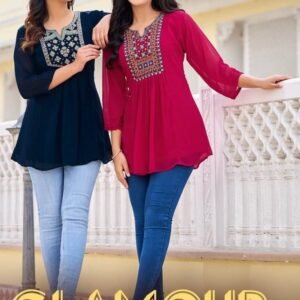 tips and tops glamour vol 1 western georgette tunic tops by fab funda