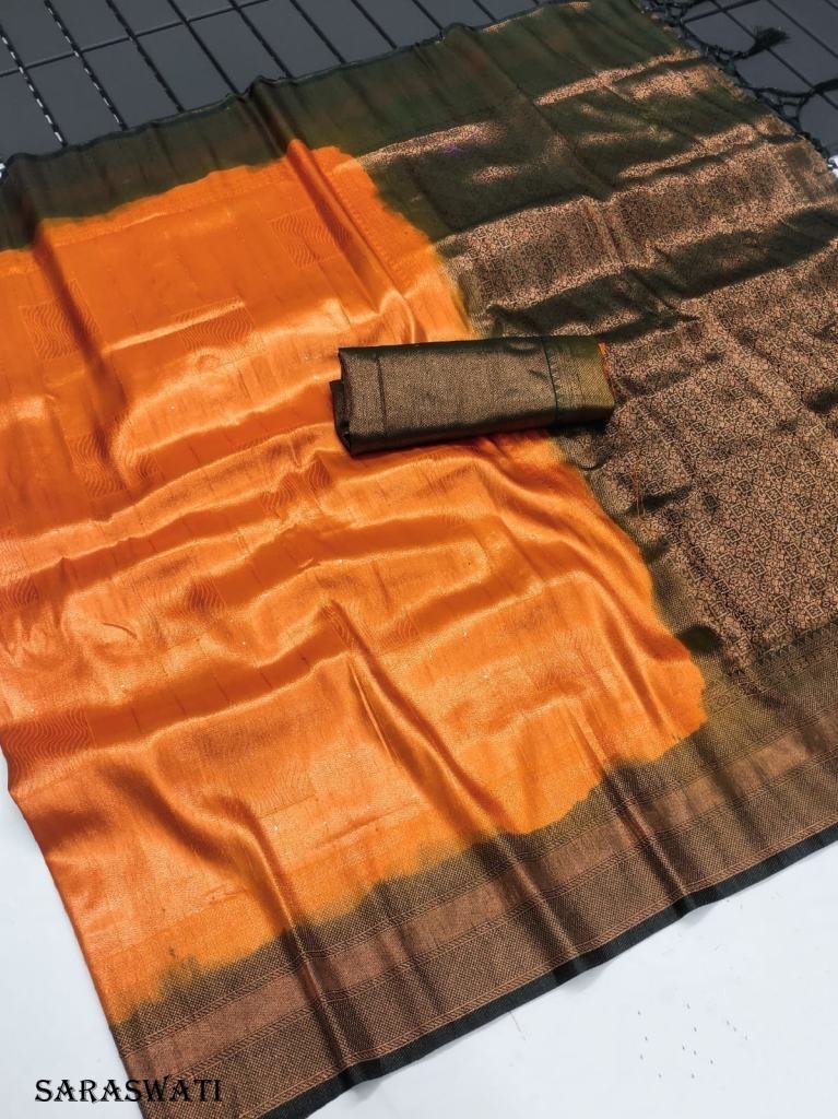 traditional pure softy silk sa 1716978865 Traditional Pure softy silk saree with Original Kubera Pattu Weaving