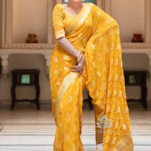 Traditional Soft Silk Yellow Saree
