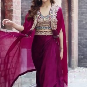 Trending Full Stitch Indo western Set
