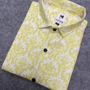 Trending Lemon colour Cotton Shirt