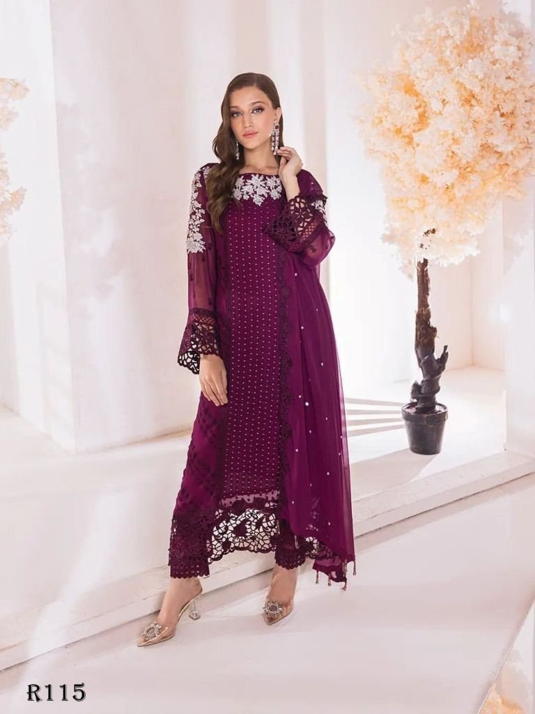 trending sequence designer sui 1720261262 Trending Sequence Readymade Designer Suits With Pent And Georgette Dupatta