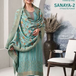 Trendy Kuleesh Sanaya Vol 2 Jacquard Suit From Fab Funda