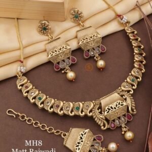 Trendy Matt Rajwadi Hexagon Hasdi Set