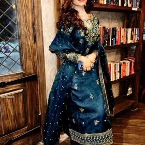 Trendy Organza Silk Kurti Palazzo Set