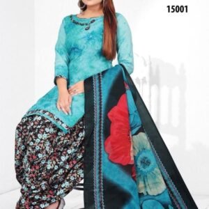 Trendy Readymade Sky Blue Patiyala Suit For Women