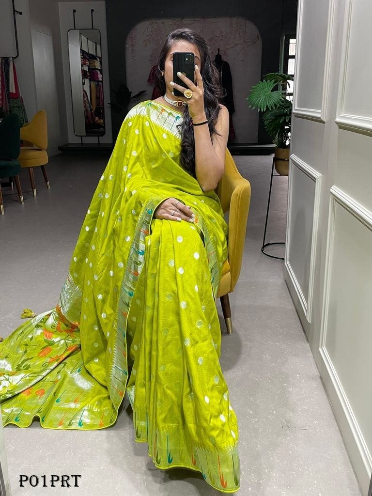 trendy zari weaving work pure 1719405936 Trendy Zari weaving work pure viscose fancy saree