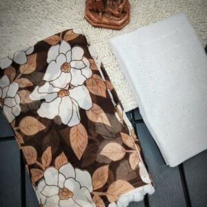 Unique Design Georgette Brown Saree