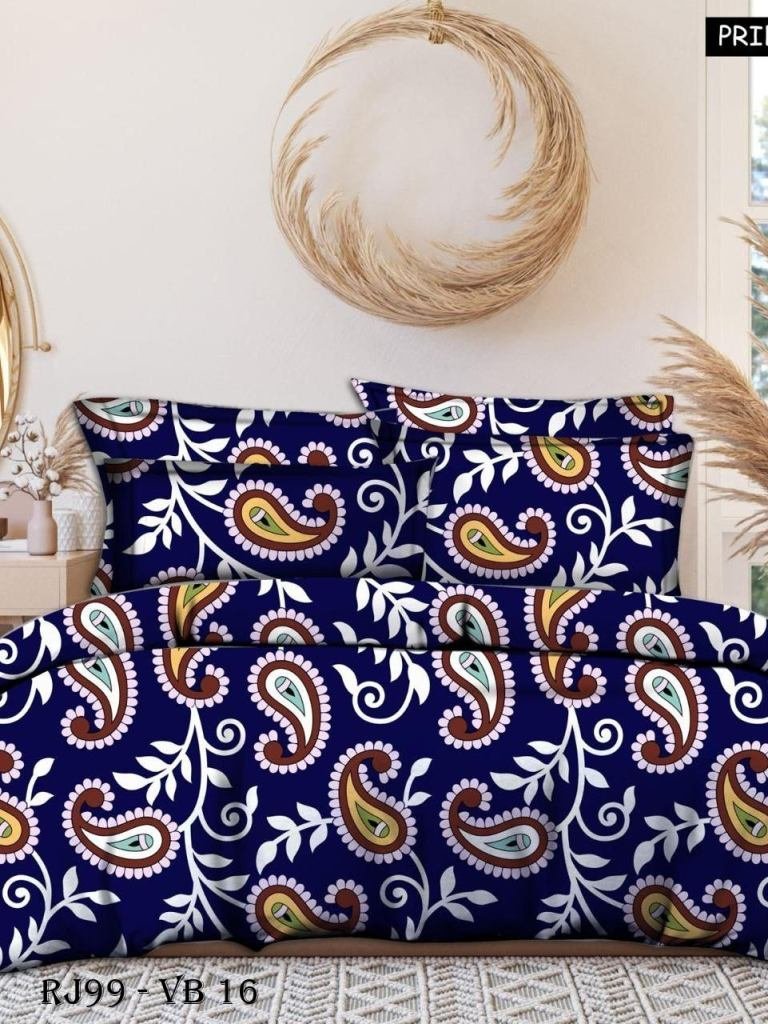 unique design print cotton kin 1722937438 Unique Design Print Cotton King Size Bed Sheet