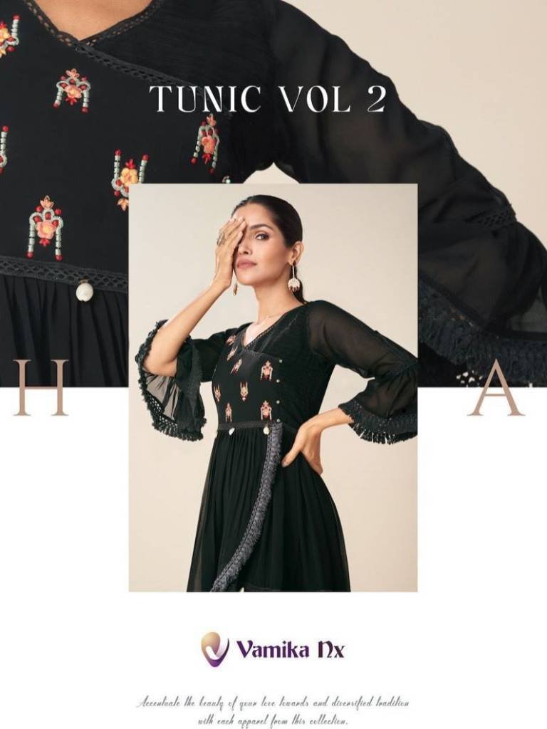vamika nx georgette designer t 1711598007 Vamika NX Georgette Designer Tunic Vol 2 by Fab Funda