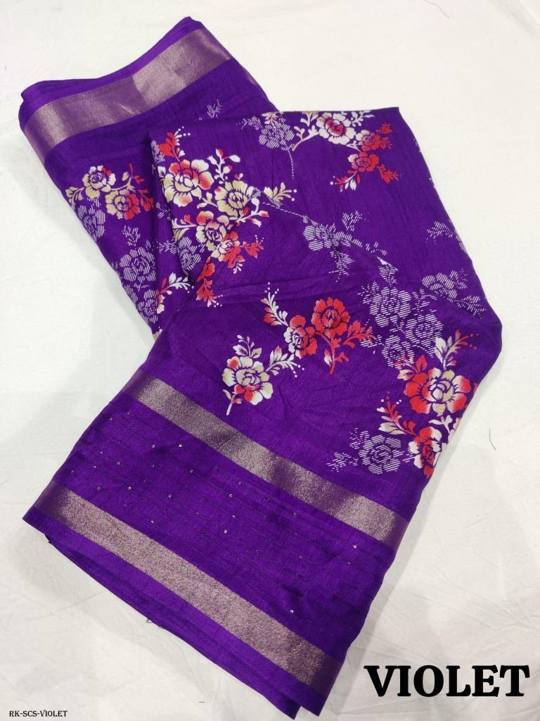 violet fancy sequins crape sil 1716469743 Violet Fancy Sequins Crape Silk Saree