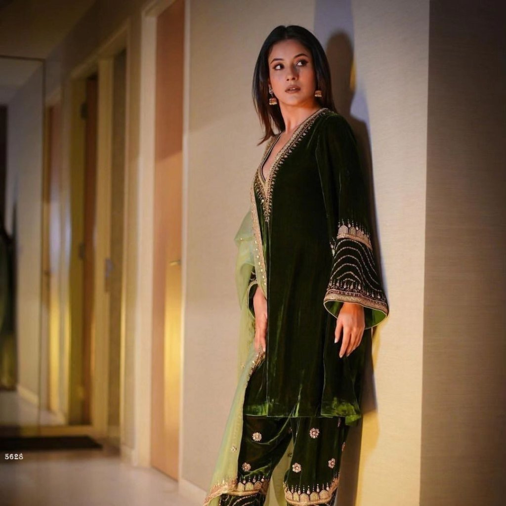 viscos velvet with sequnce wor 1712986911 Viscos velvet with Sequnce work full stich velvet Suit