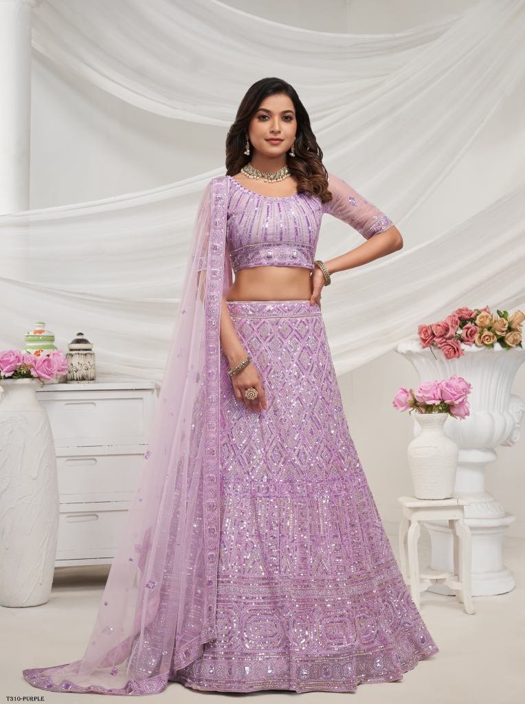 wedding collection purple soft 1723096680 Wedding Collection Purple Soft Net Lehenga Choli