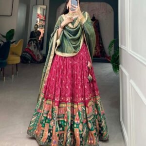 Wedding Pure Viscose Jacquard Silk Lehenga Choli