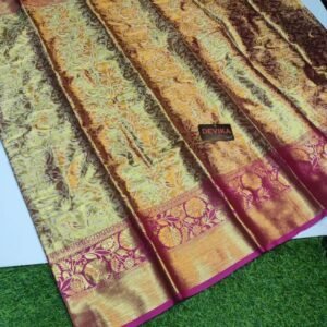 Wedding Wear Magenta Kanjivaram Pattu Silk Saree