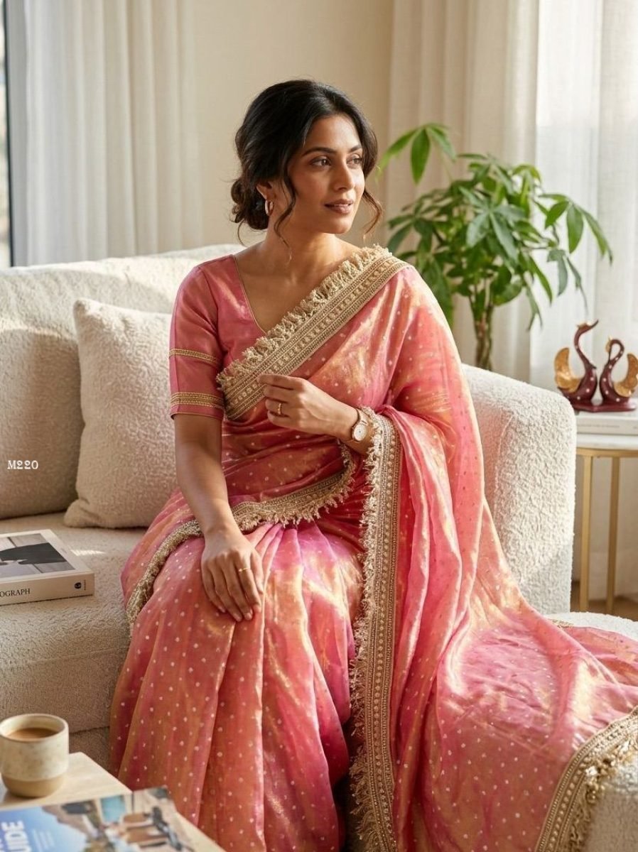 wedding wear moss silk jacquar 1773134709 Wedding Wear Moss Silk Jacquard Butti Saree