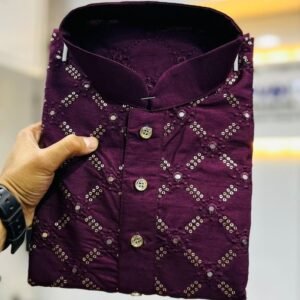 Wine Color Exclusive Mens Traditional Kurta Collection