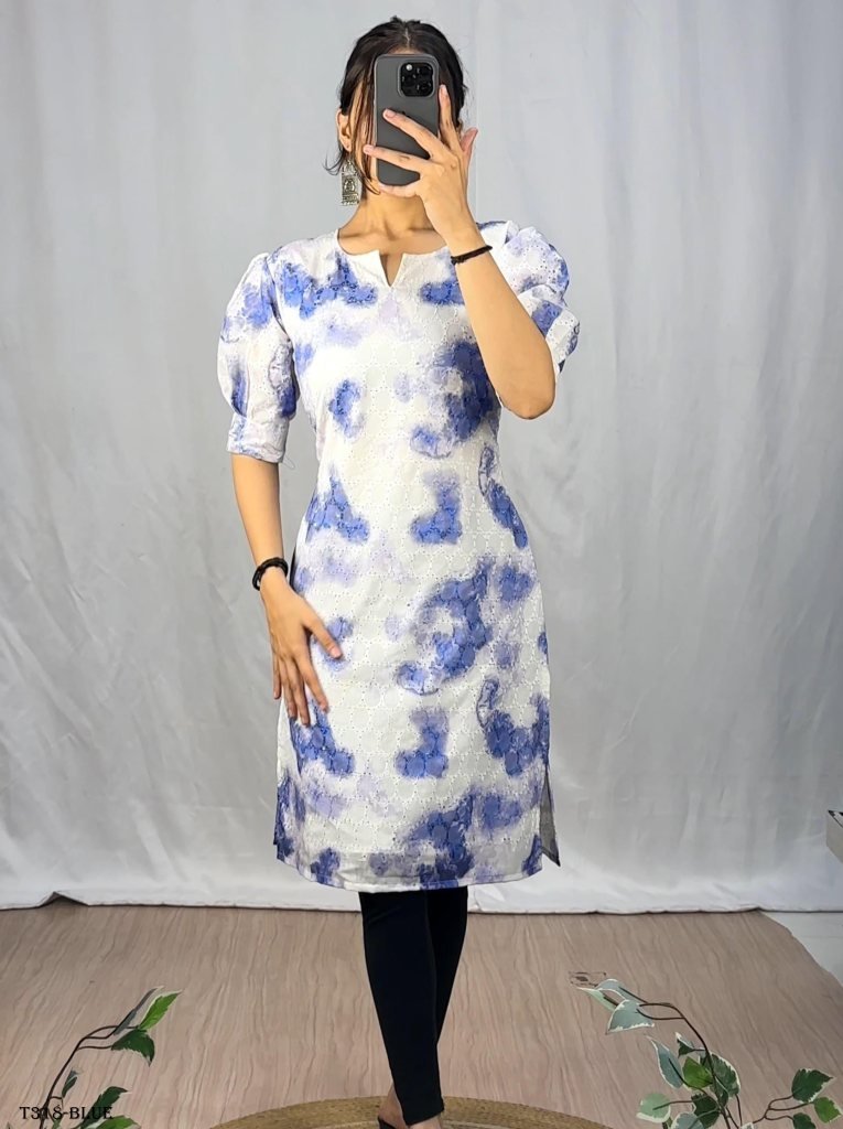 women wear best blue hakoba sh 1723712763 Women Wear Best Blue Hakoba Shibori Print Kurti
