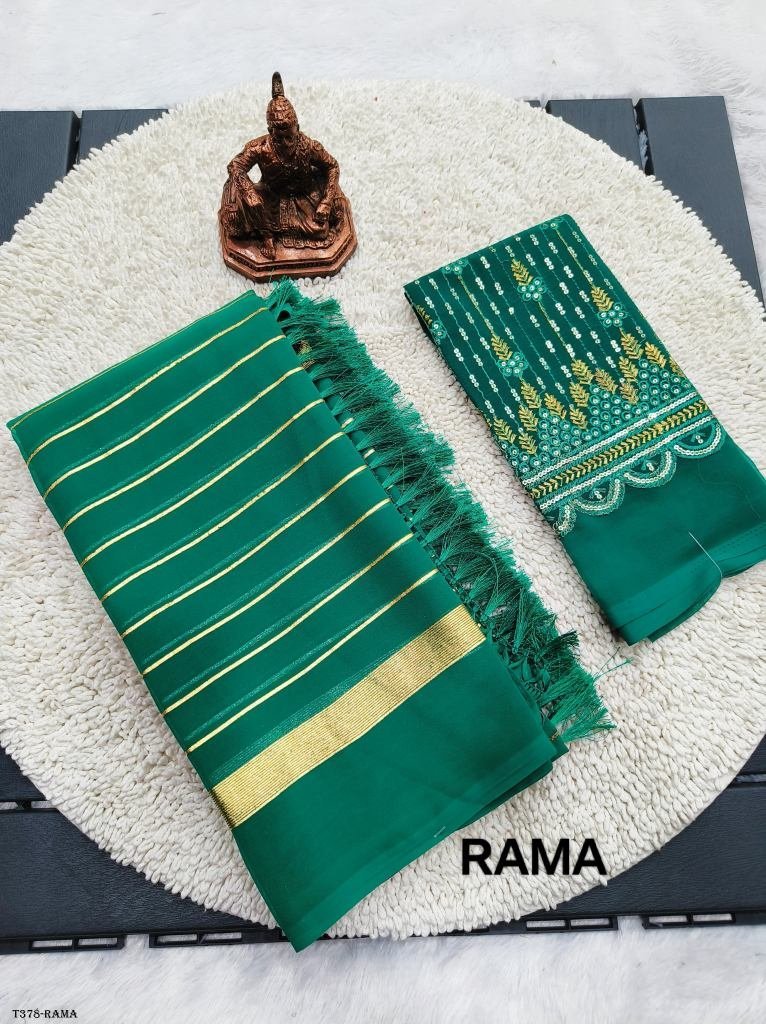 women wear rama georgette foil 1726651847 Women Wear Rama Georgette Foil Print Saree