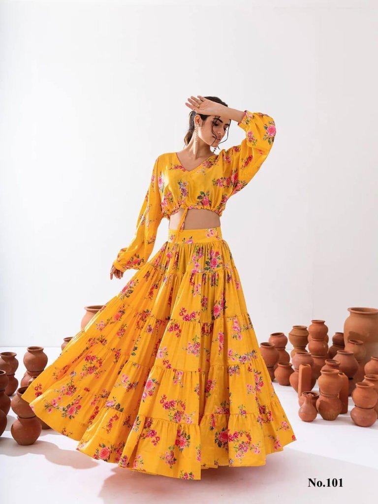 yellow trendy indo western att 1732870259 Yellow Trendy Indo Western Attire
