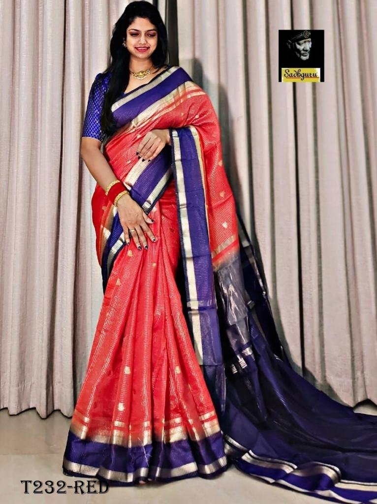 zari weaving red soft viscose 1720877288 Zari Weaving Red Soft Viscose Kovaipattu Saree