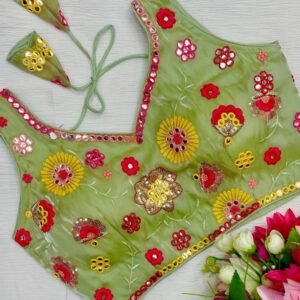 Zimmy Choo Pista All Over Floral Embroidered Sleeveless Blouse