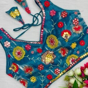 Zimmy Choo Rama All Over Floral Embroidered Sleeveless Blouse