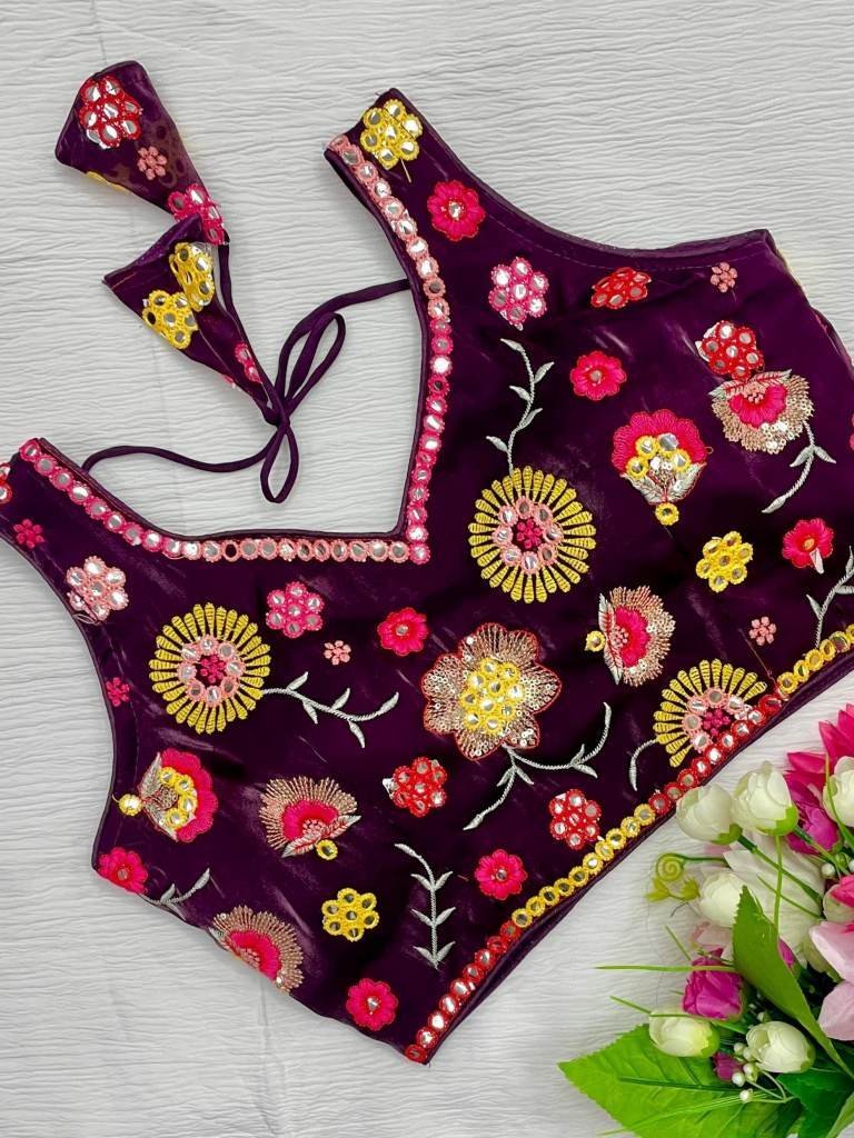zimmy choo wine all over flora 1712752036 Zimmy Choo Wine All Over Floral Embroidered Sleeveless Blouse
